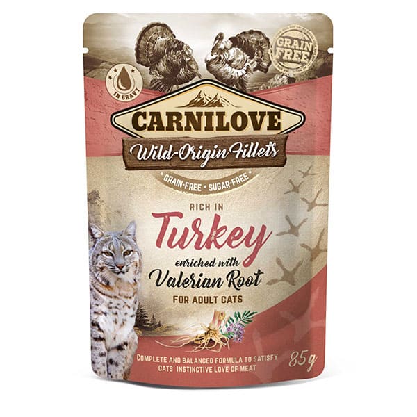 Carnilove Cat Pouch Turkey with Valerian