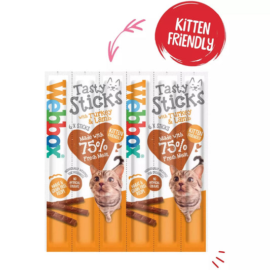 Webbox Tasty Sticks Turkey & Lamb Cat Treats