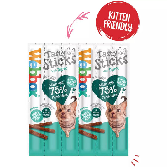 Webbox Tasty Sticks Duck Cat Treats