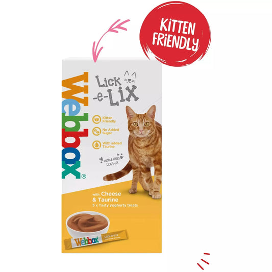 Webbox Lick-e-Lix Cheese & Taurine Cat Treats