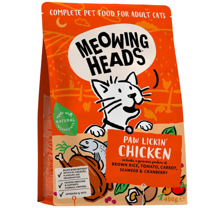 Meowing Heads Paw Lickin' Chicken