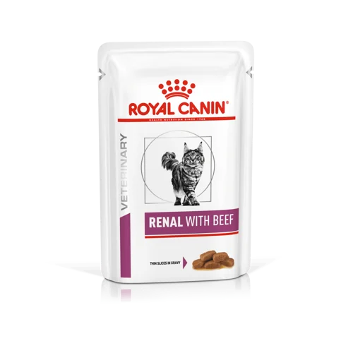 Royal Canin Renal With Beef Thin Slices In Gravy Cat Pouches