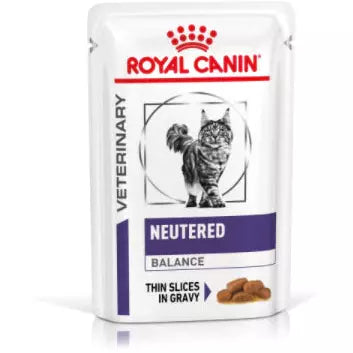 Royal Canin Neutered Balance Thin Slices In Gravy Cat Pouches 48 x 85g